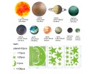 Glow in The Dark Stars,  Moon and Solar System Planets 